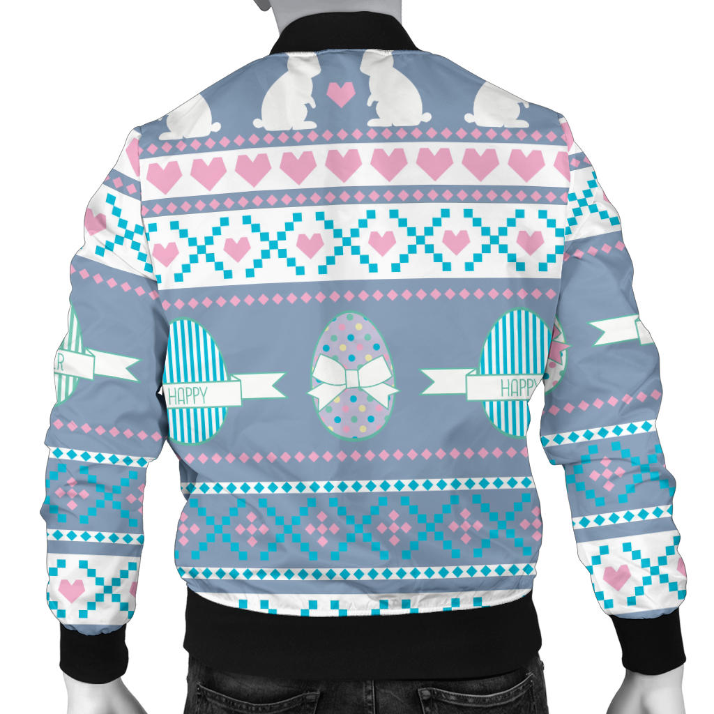 Easter Eggs Pattern Print Design RB013 Men Bomber Jacket