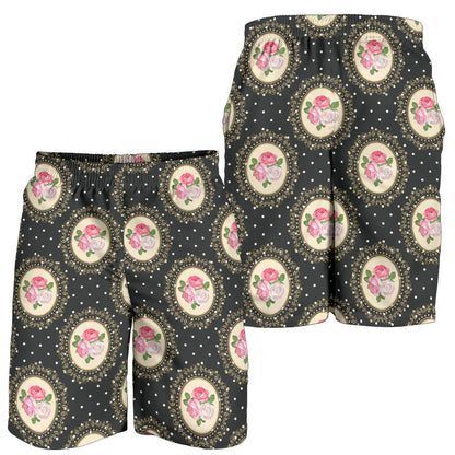 Rose Pattern Print Design RO015 Mens Shorts