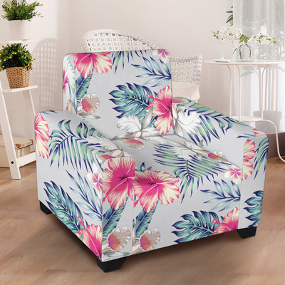 Hibiscus Print Armchair Slipcover