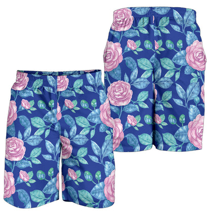 Camellia Pattern Print Design CM05 Mens Shorts