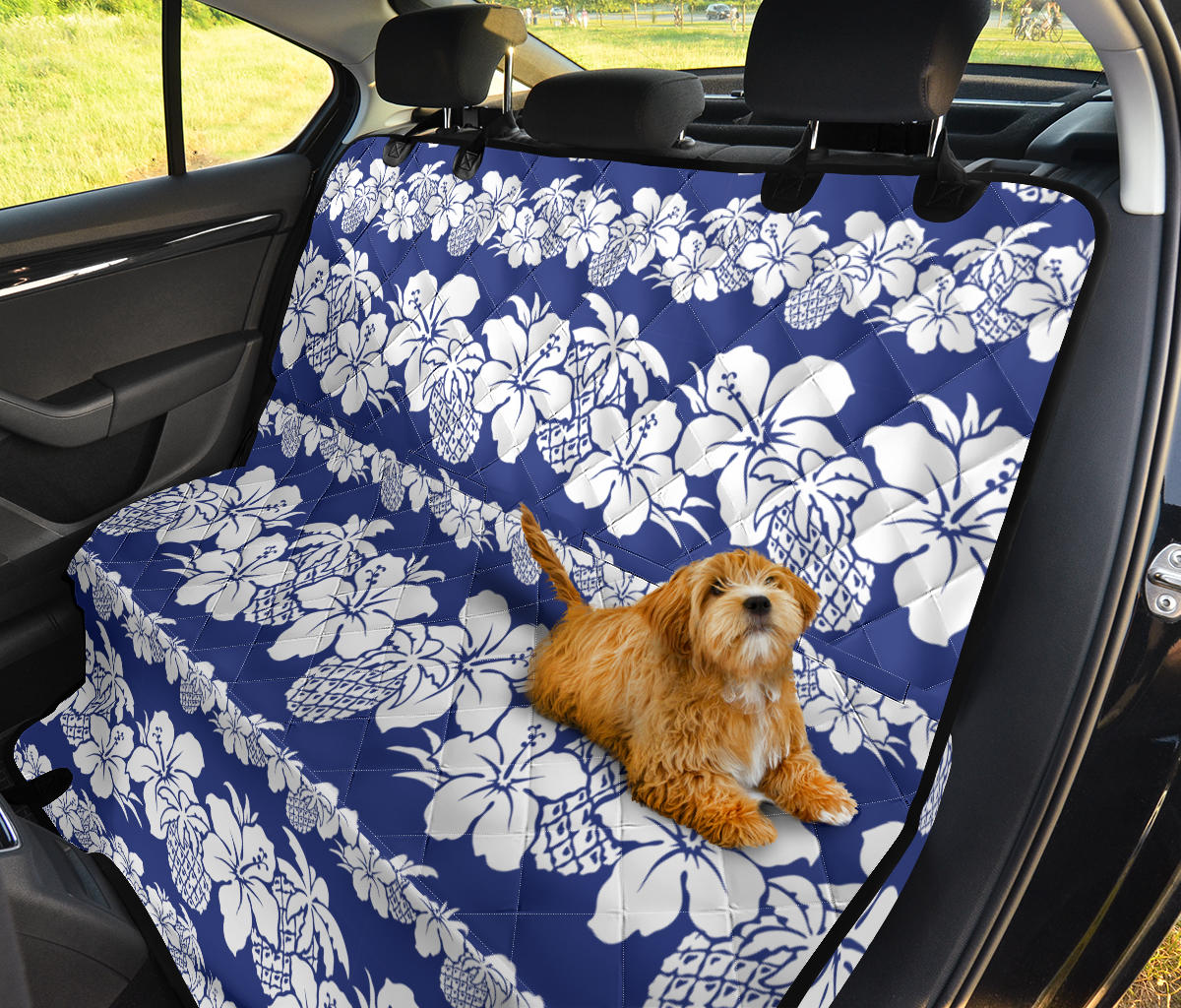 Hawaiian Themed Pattern Print Design H07 Rear Dog  Seat Cover