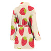 Strawberry Pattern Print Design SB02 Women Bathrobe