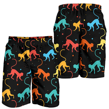 Monkey Pattern Print Design 01 Mens Shorts
