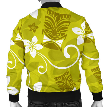 Hawaiian Themed Pattern Print Design H019 Men Bomber Jacket