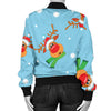 Reindeer cute Pattern Print Design 02 Women's Bomber Jacket