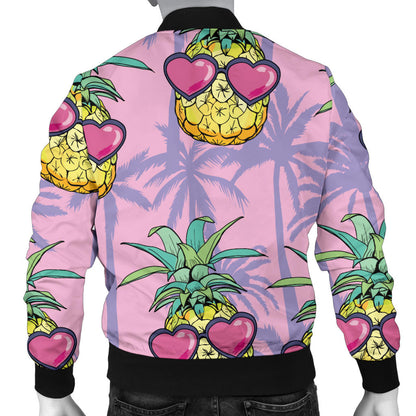 Pineapple Pattern Print Design PP06 Men Bomber Jacket