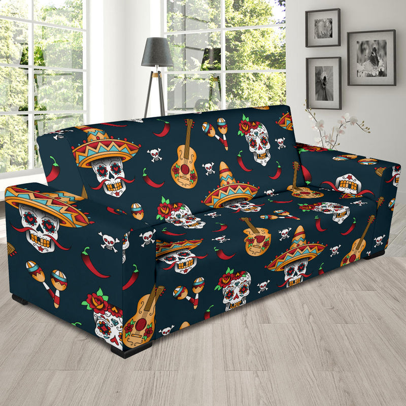 sugar skull Mexican Sofa Slipcover