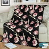 Tulip Pink Pattern Print Design TP02 Fleece Blanket