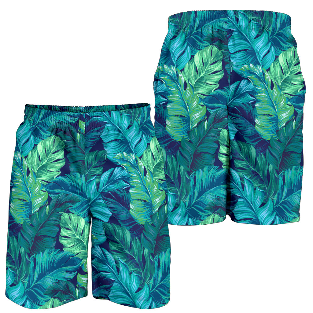 Banana Leaf Pattern Print Design BL05 Mens Shorts