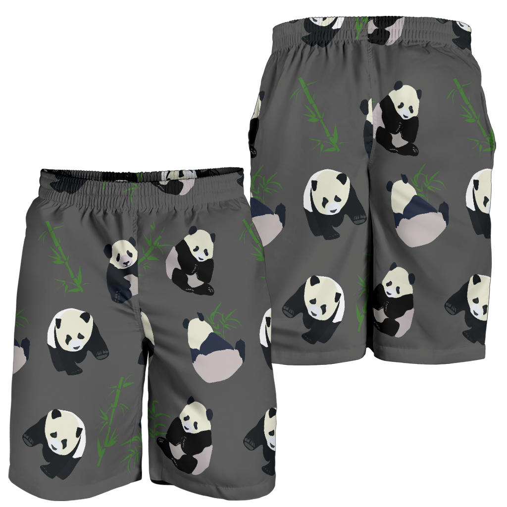 Panda Pattern Print Design A06 Mens Shorts