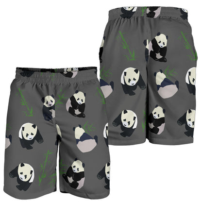 Panda Pattern Print Design A06 Mens Shorts