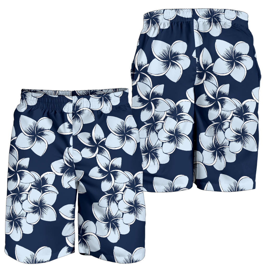 Plumeria Pattern Print Design A02 Mens Shorts
