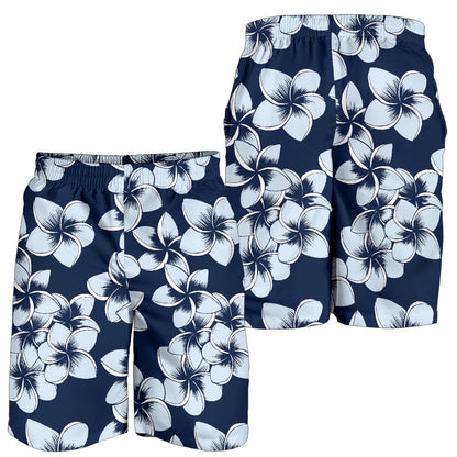 Plumeria Pattern Print Design A02 Mens Shorts