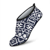 Blue White Tribal Aztec Aqua Water Shoes