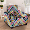 Multicolor zigzag Tribal Aztec Armchair Slipcover