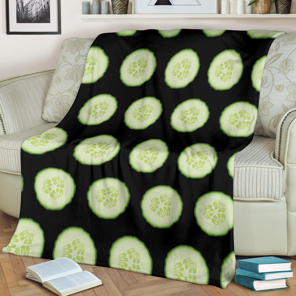 Cucumber Pattern Print Design CC02 Fleece Blanket