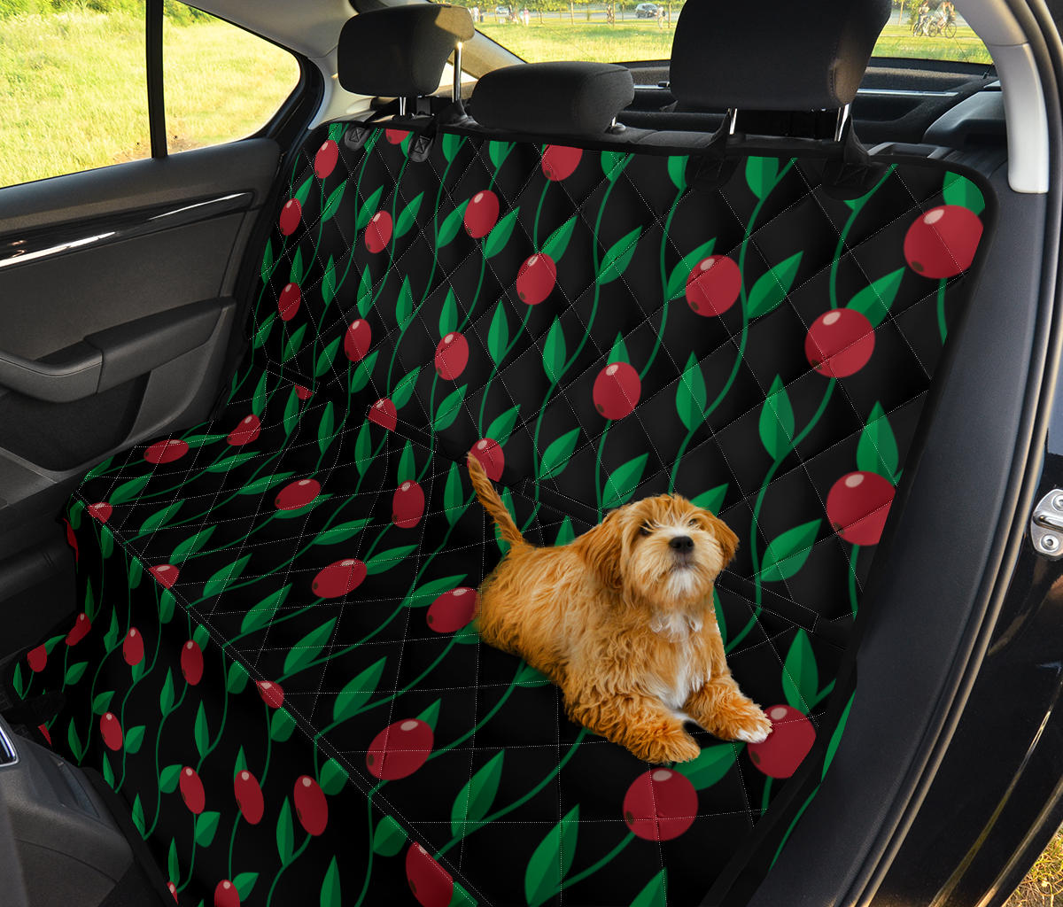 Cranberry Pattern Print Design CB01 Rear Dog  Seat Cover
