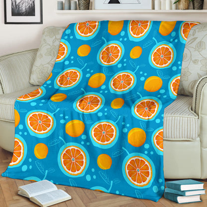 Grapefruit Pattern Print Design GF03 Fleece Blanket