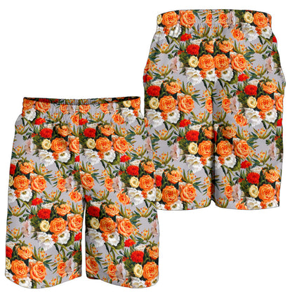 Lisianthus Pattern Print Design LT04 Mens Shorts