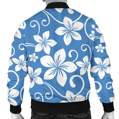 Hibiscus Pattern Print Design HB09 Men Bomber Jacket