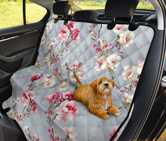 Summer Floral Pattern Print Design SF02 Rear Dog  Seat Cover