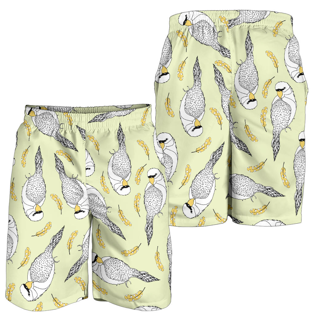 Parakeet Pattern Print Design A03 Mens Shorts
