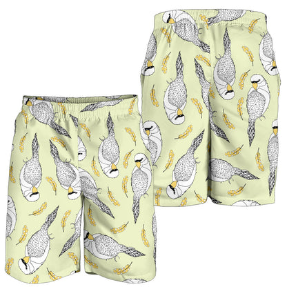 Parakeet Pattern Print Design A03 Mens Shorts