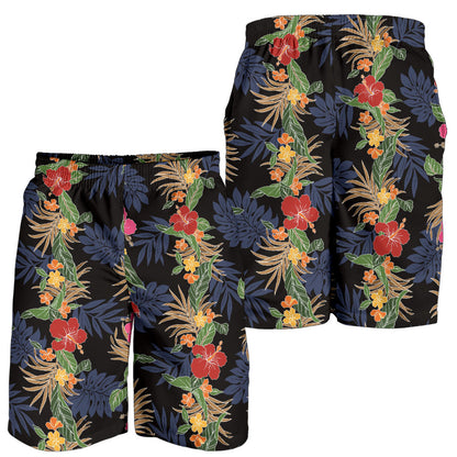 Hawaiian Themed Pattern Print Design H011 Mens Shorts
