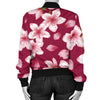 Cherry Blossom Pattern Print Design CB06 Women Bomber Jacket