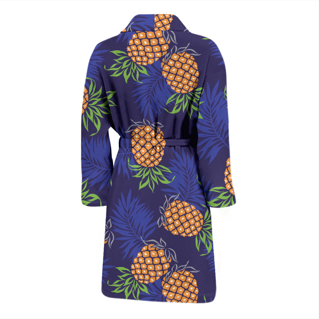 Pineapple Pattern Print Design PP02 Men Bathrobe