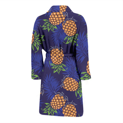 Pineapple Pattern Print Design PP02 Men Bathrobe