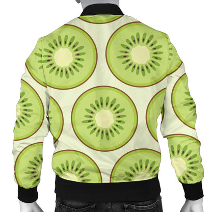 Kiwi Pattern Print Design KW02 Men Bomber Jacket