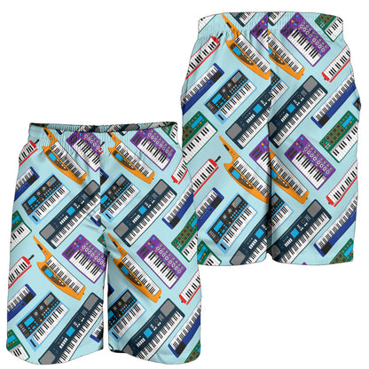 Synthesizer Pattern Print Design 02 Mens Shorts