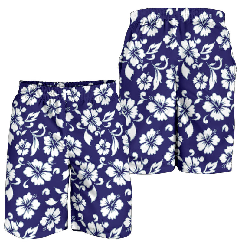 Hibiscus Pattern Print Design HB010 Mens Shorts