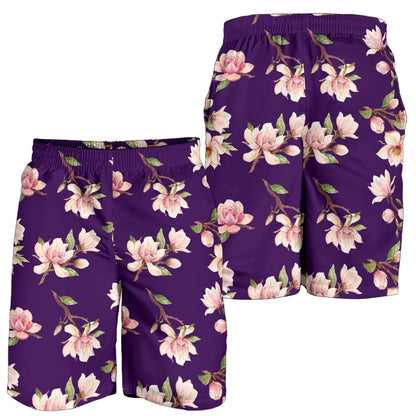 Magnolia Pattern Print Design MAG02 Mens Shorts