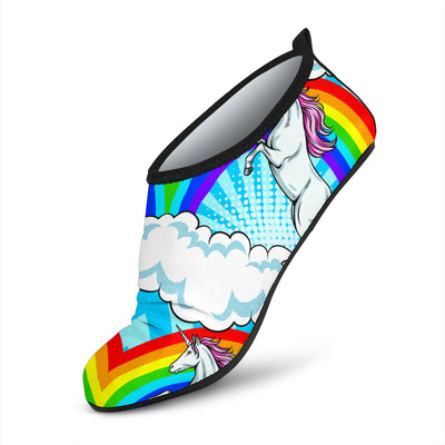 Unicorn Rainbow Aqua Water Shoes