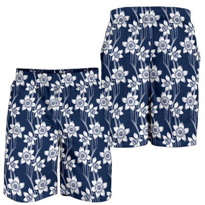 Daffodils Pattern Print Design DF09 Mens Shorts