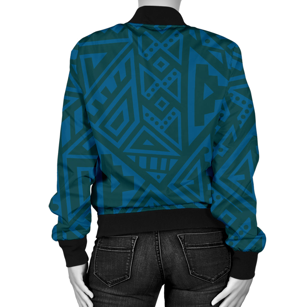 Maori Pattern Print Design 03 Women's Bomber Jacket