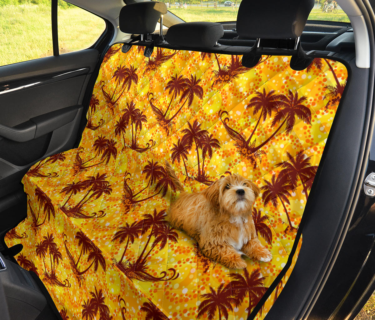 Palm Tree Pattern Print Design PT012 Rear Dog  Seat Cover