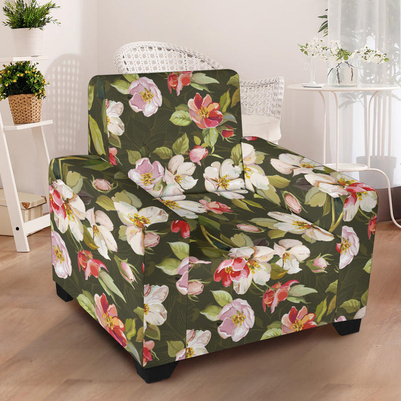 Apple blossom Pattern Print Design AB01 Armchair Slipcover
