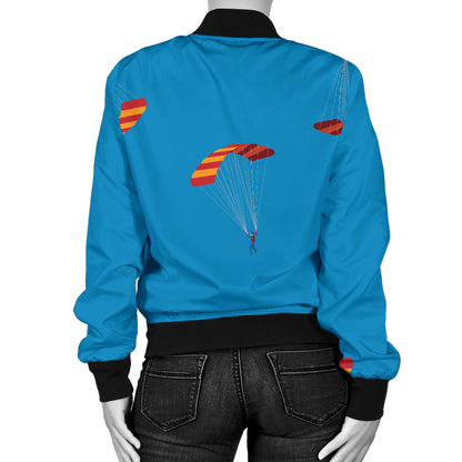 Paratrooper Pattern Print Design A01 Women's Bomber Jacket