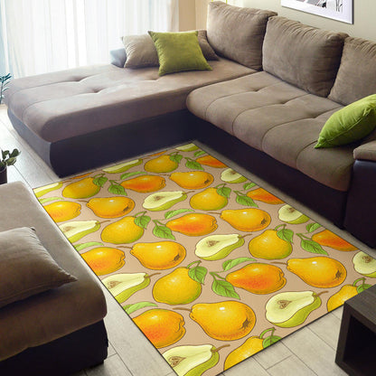 Pear Pattern Print Design PE05 Area Rugs