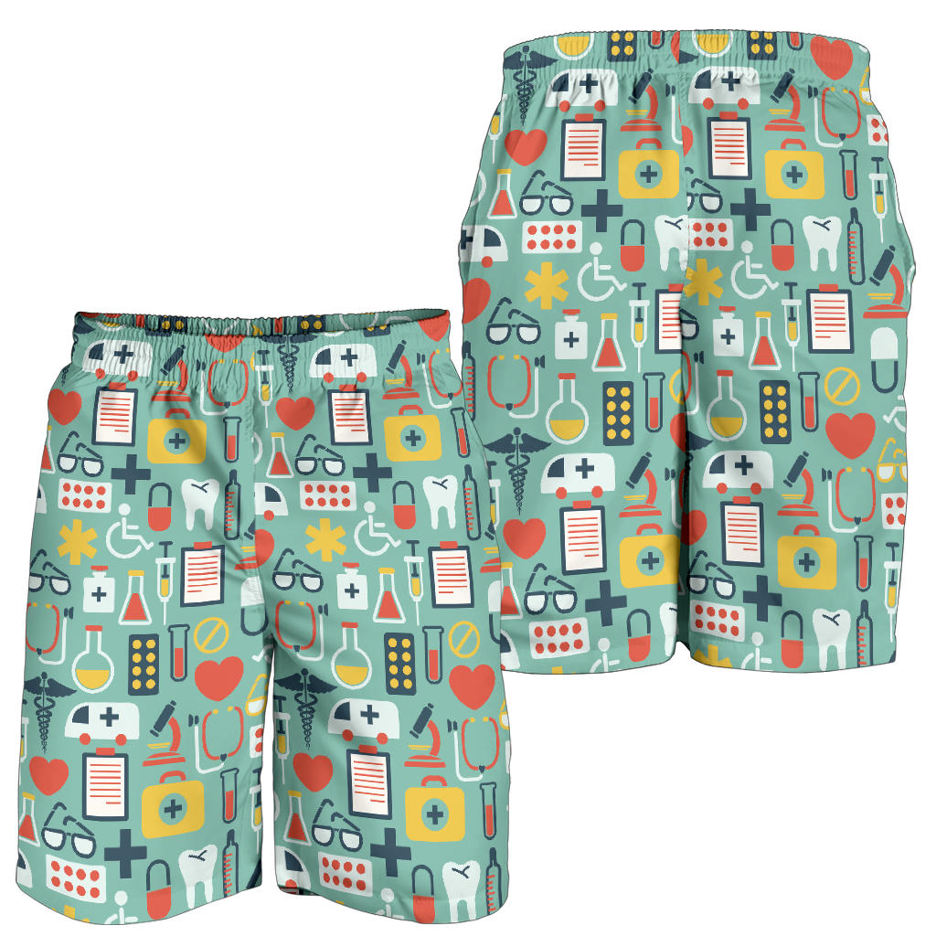 Medical Pattern Print Design 02 Mens Shorts