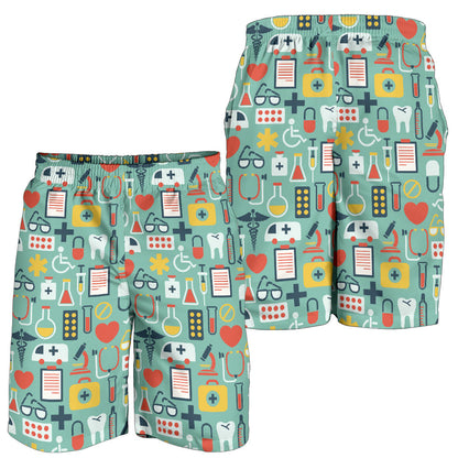 Medical Pattern Print Design 02 Mens Shorts