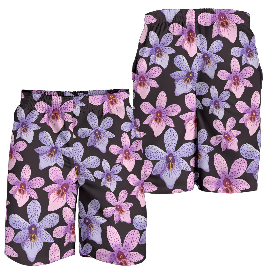 Orchid Pattern Print Design OR08 Mens Shorts