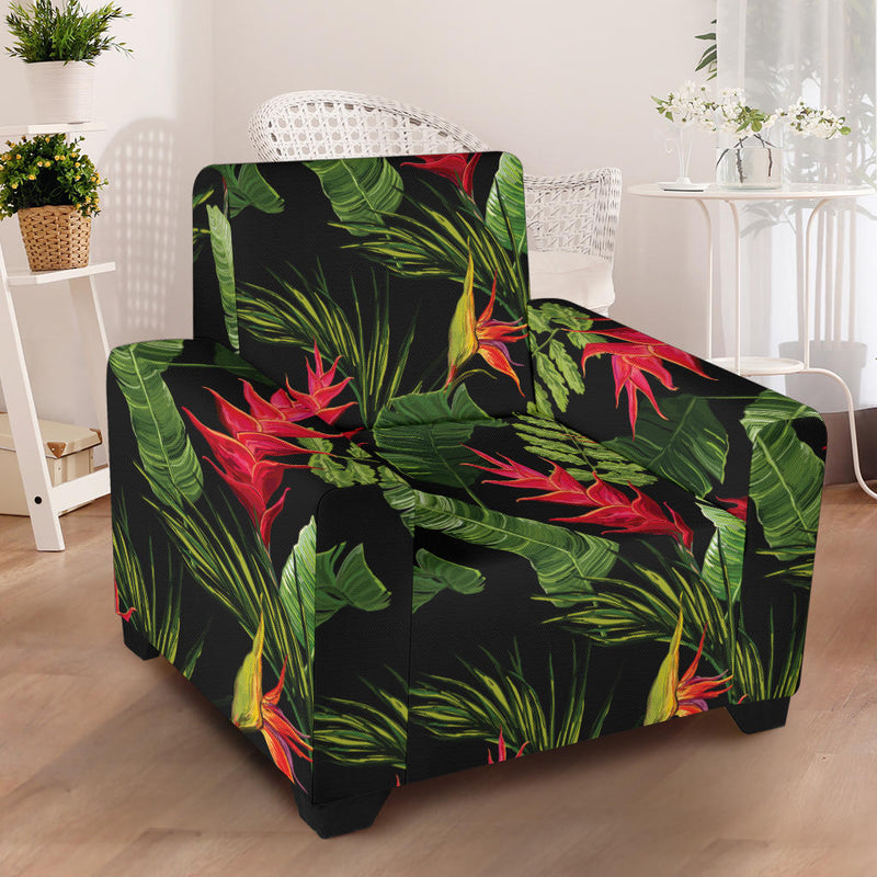 Bird Of Paradise Pattern Print Design BOP010 Armchair Slipcover