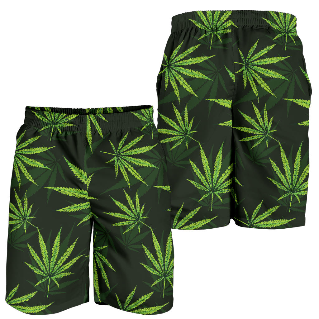 Pot Leaf Pattern Print Design A03 Mens Shorts