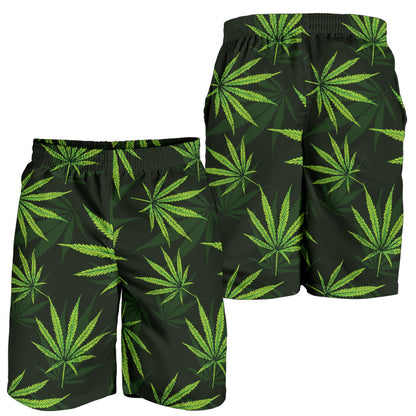 Pot Leaf Pattern Print Design A03 Mens Shorts