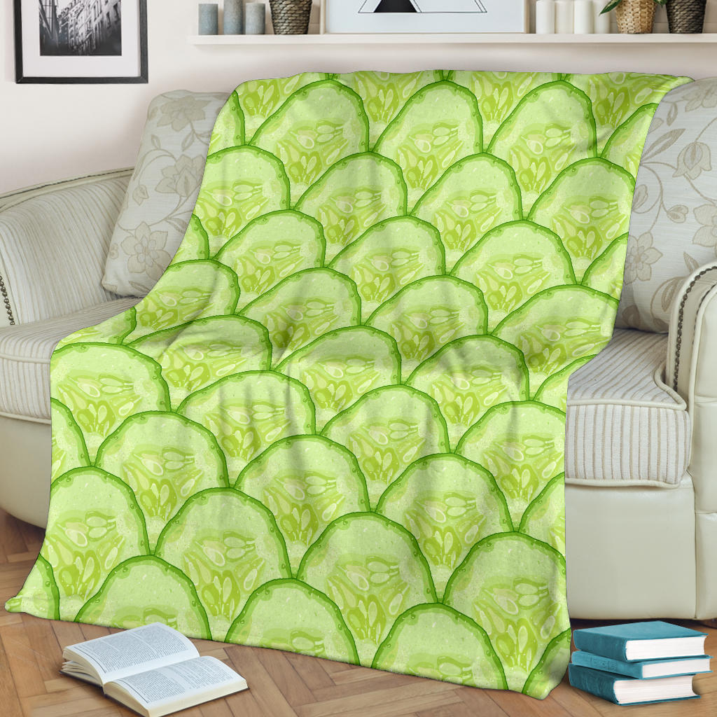 Cucumber Pattern Print Design CC04 Fleece Blanket