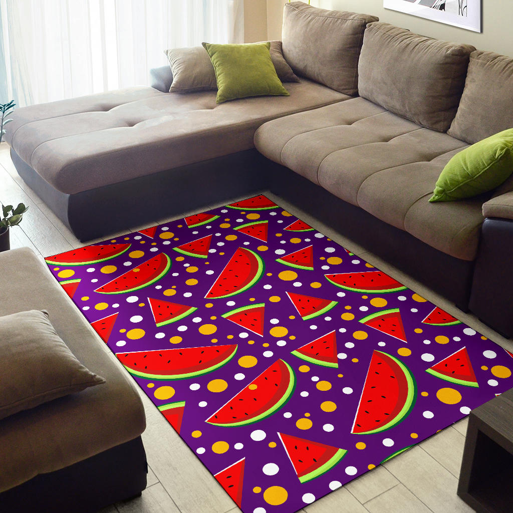 Watermelon Pattern Print Design WM010 Area Rugs